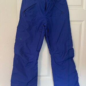 The North Face Women’s Freedom Insulated Ski/Snowboard Pants – Blue, Size Small